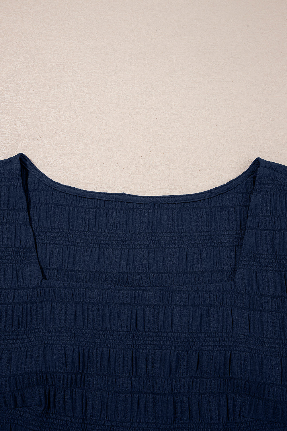 Dirty Blue Textured Ruffle Shorts Set