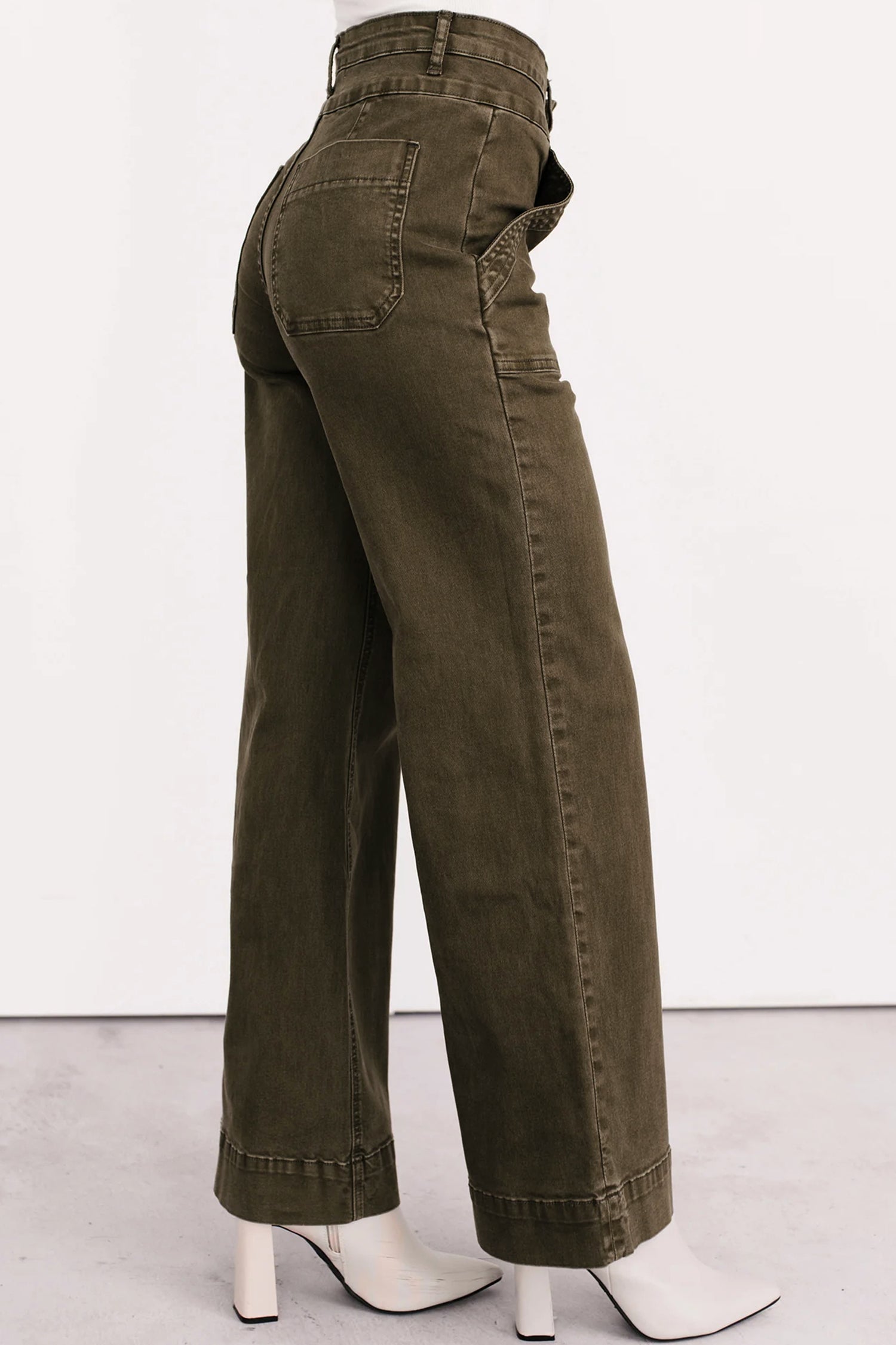 The Jungle Double‑Waist Straight Jean