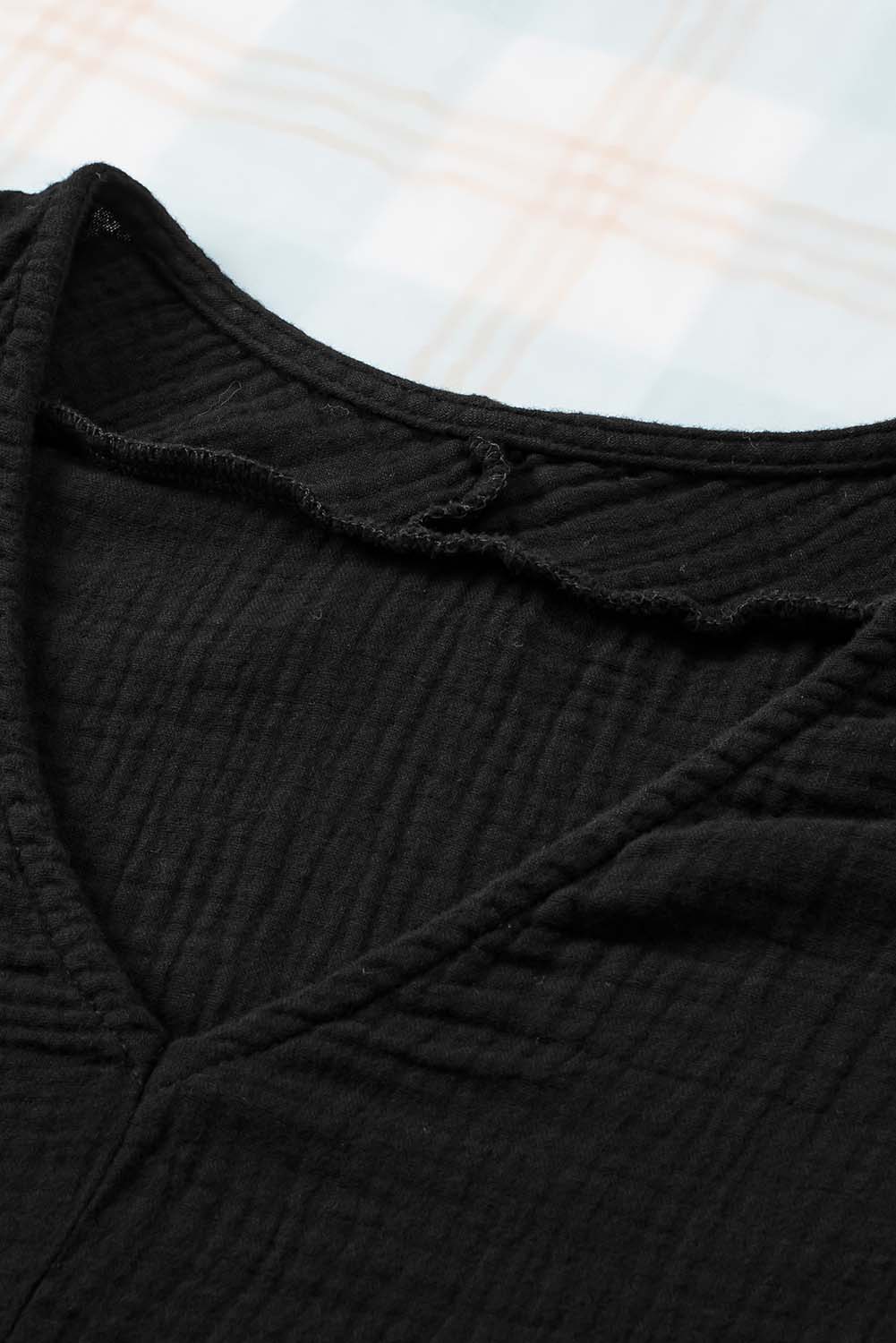 The Noir Fringe Batwing Blouse