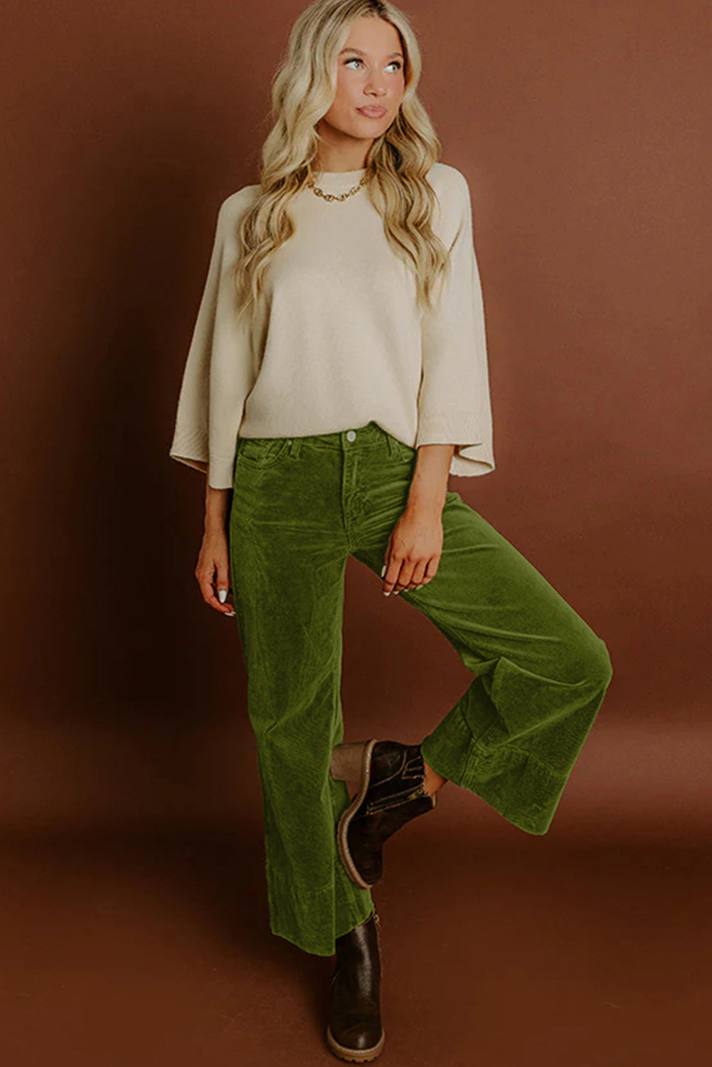 The Vineyard Corduroy Wide‑Leg Pant