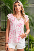 The Rosette Ruffle Bow‑Back Blouse