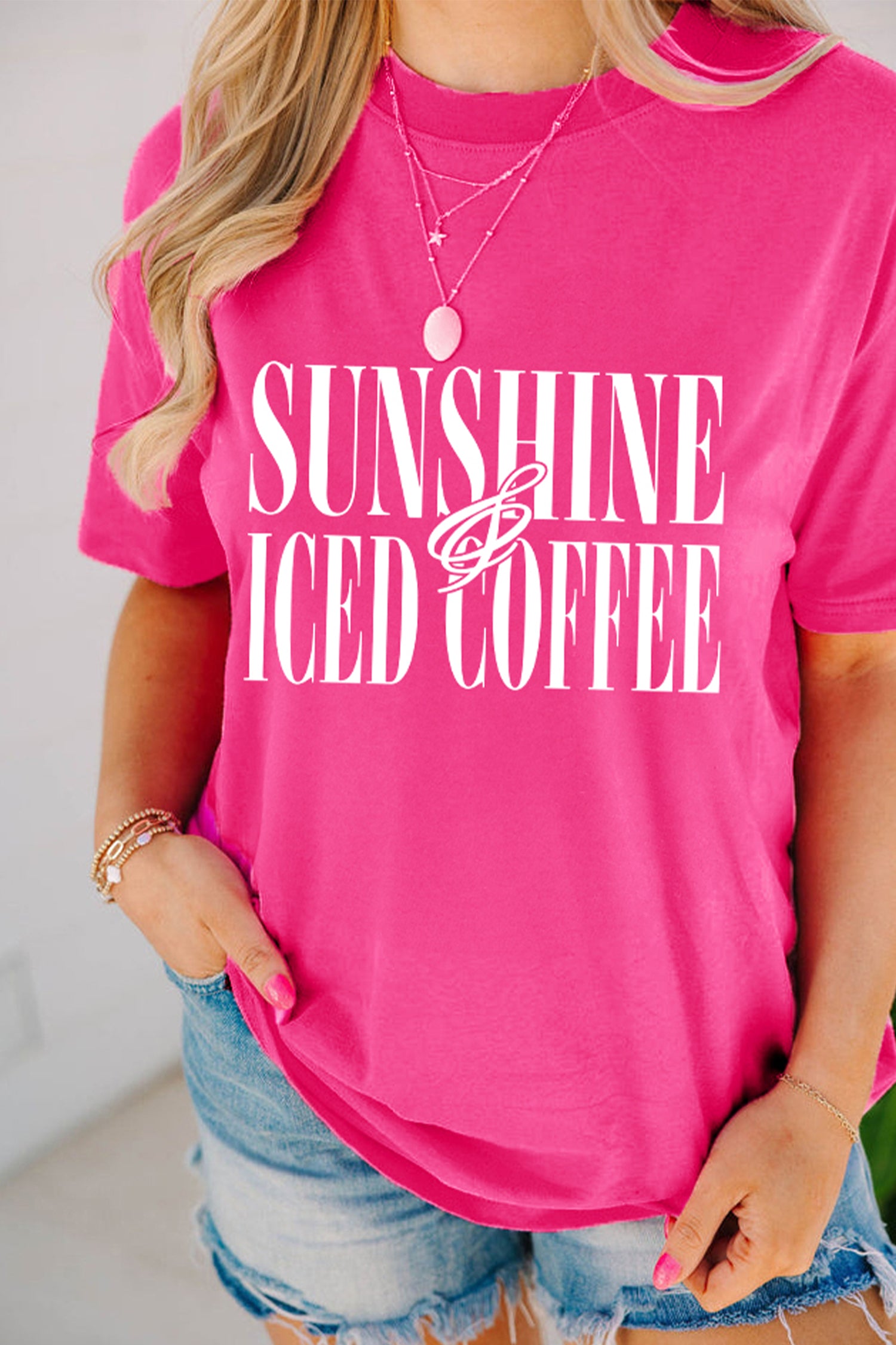 The Sunshine & Iced Coffee Cotton Tee