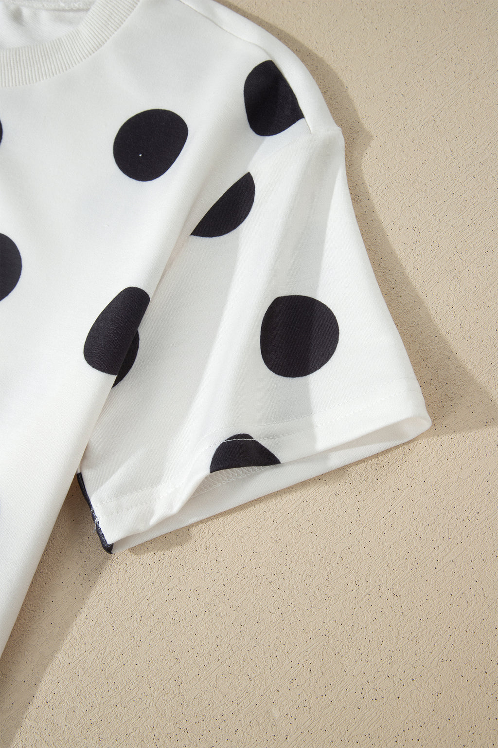 White Polka Dot Tee & Skort Set