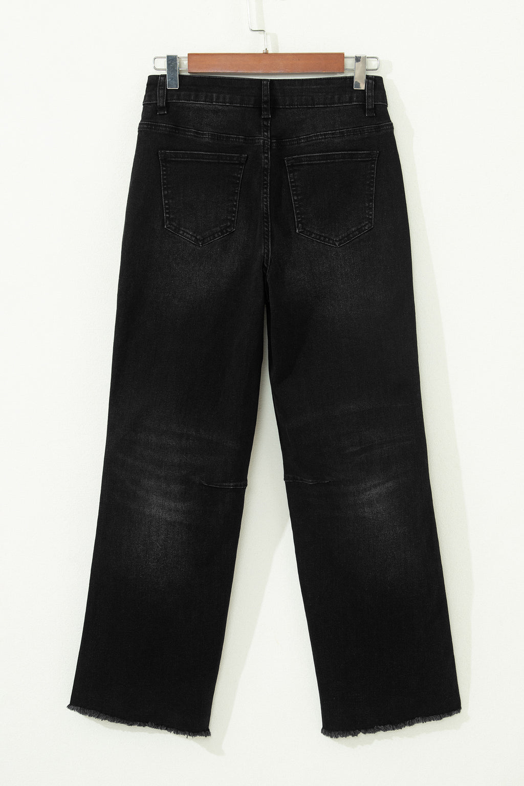 The Charcoal Fray Crop Straight Jean