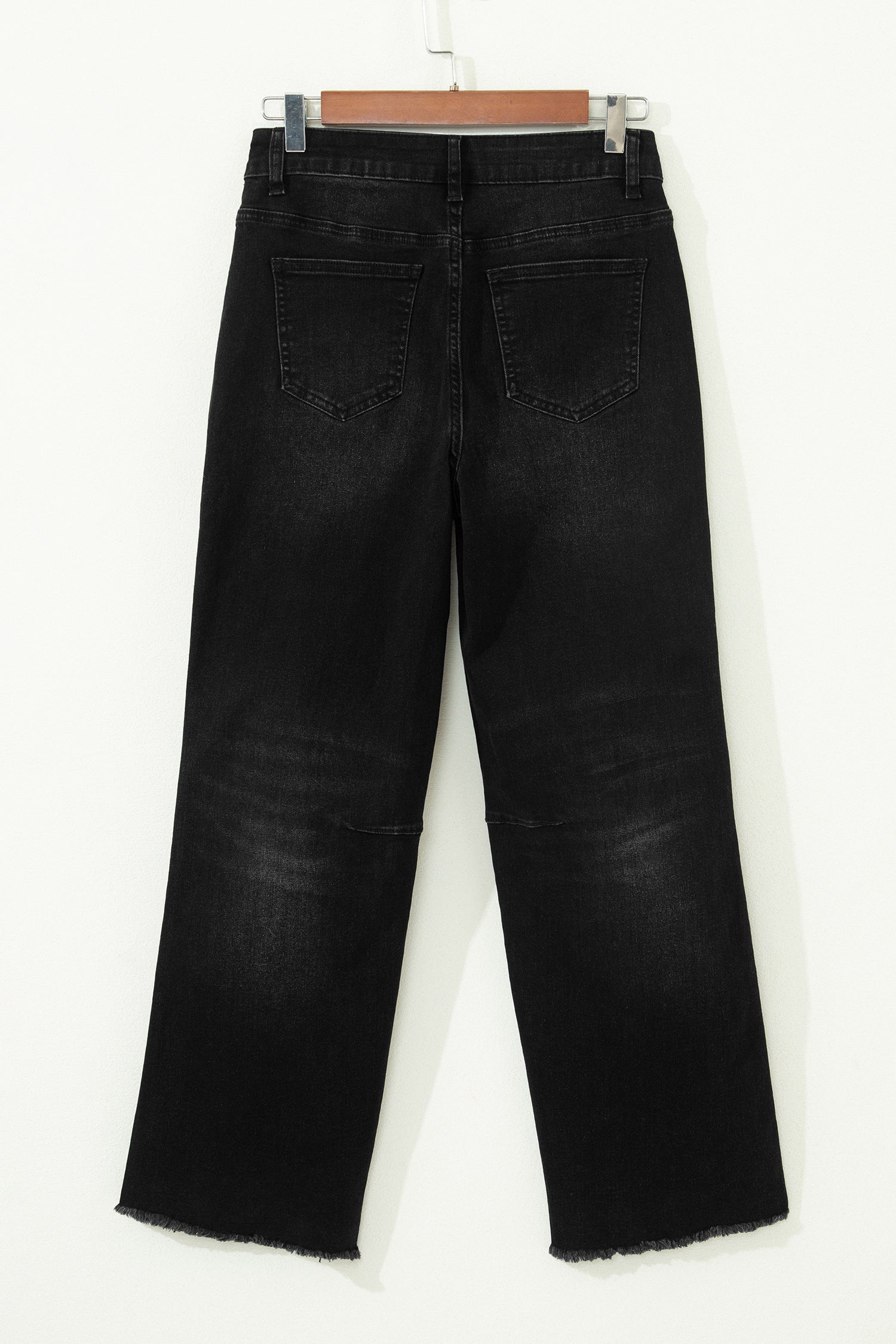 The Charcoal Fray Crop Straight Jean