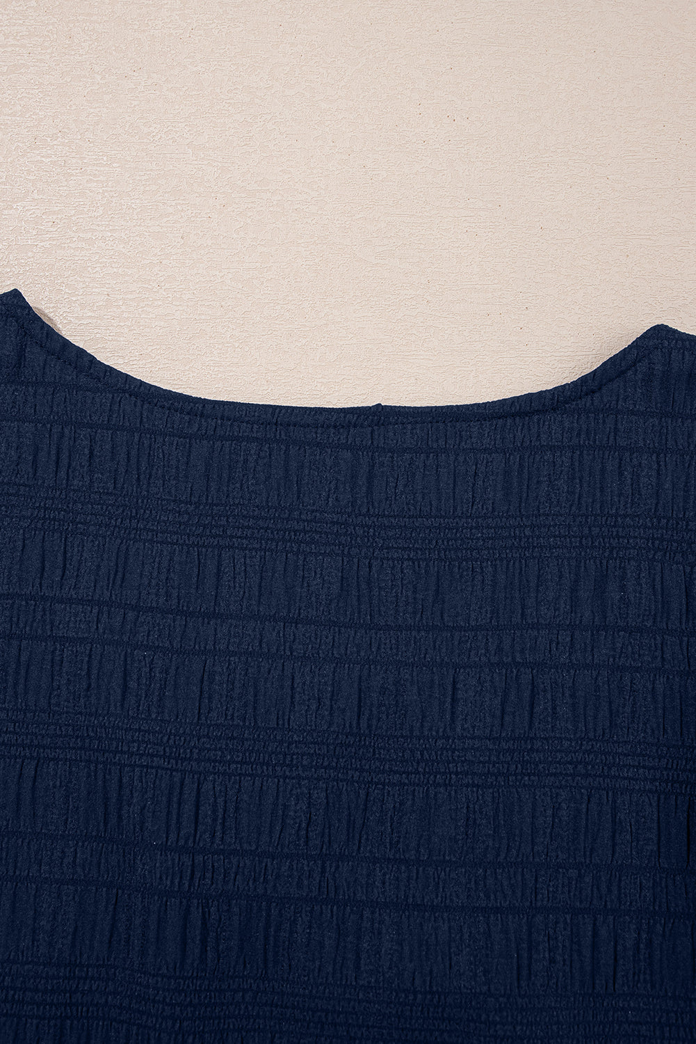 Dirty Blue Textured Ruffle Shorts Set