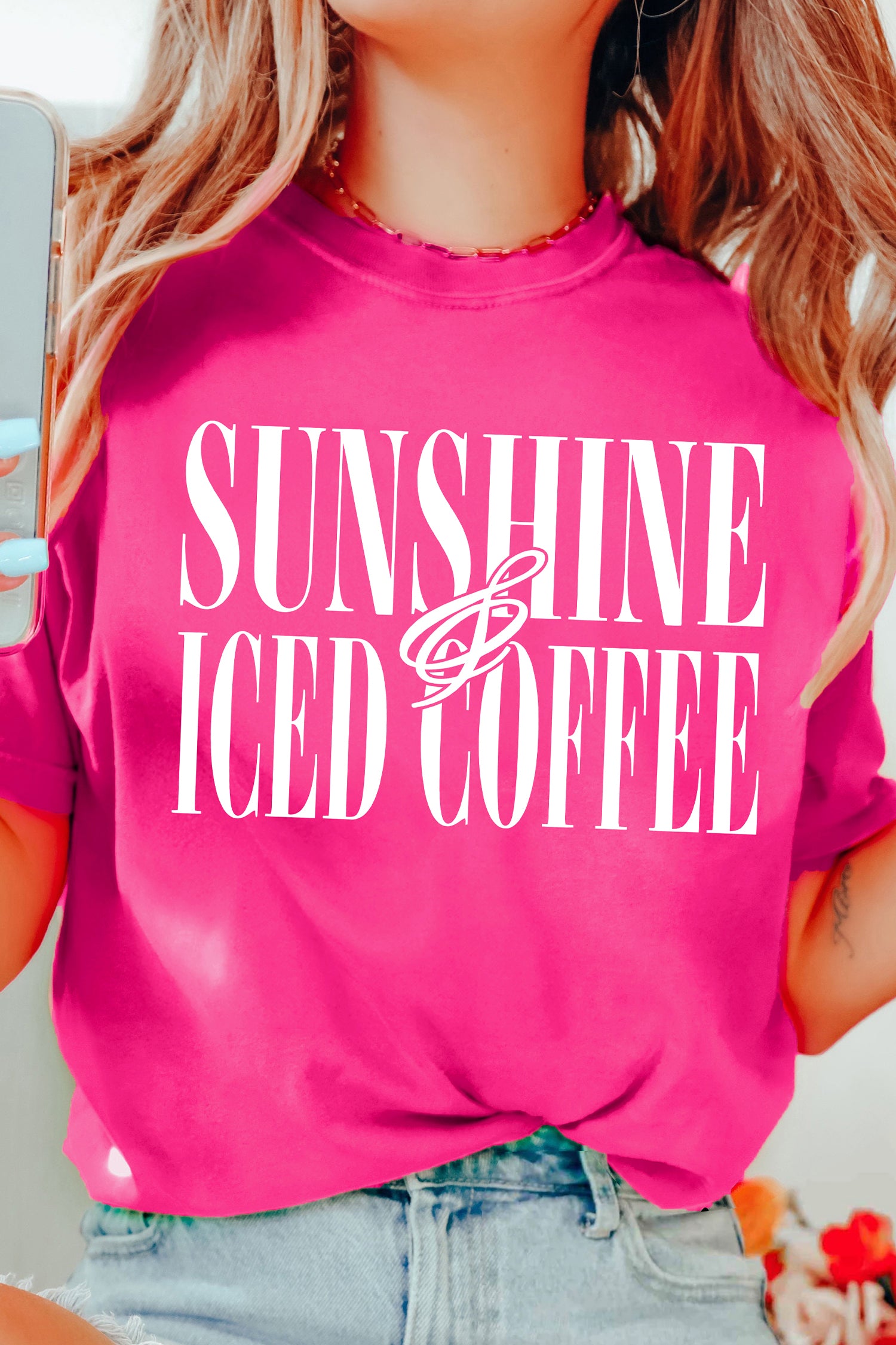 The Sunshine & Iced Coffee Cotton Tee