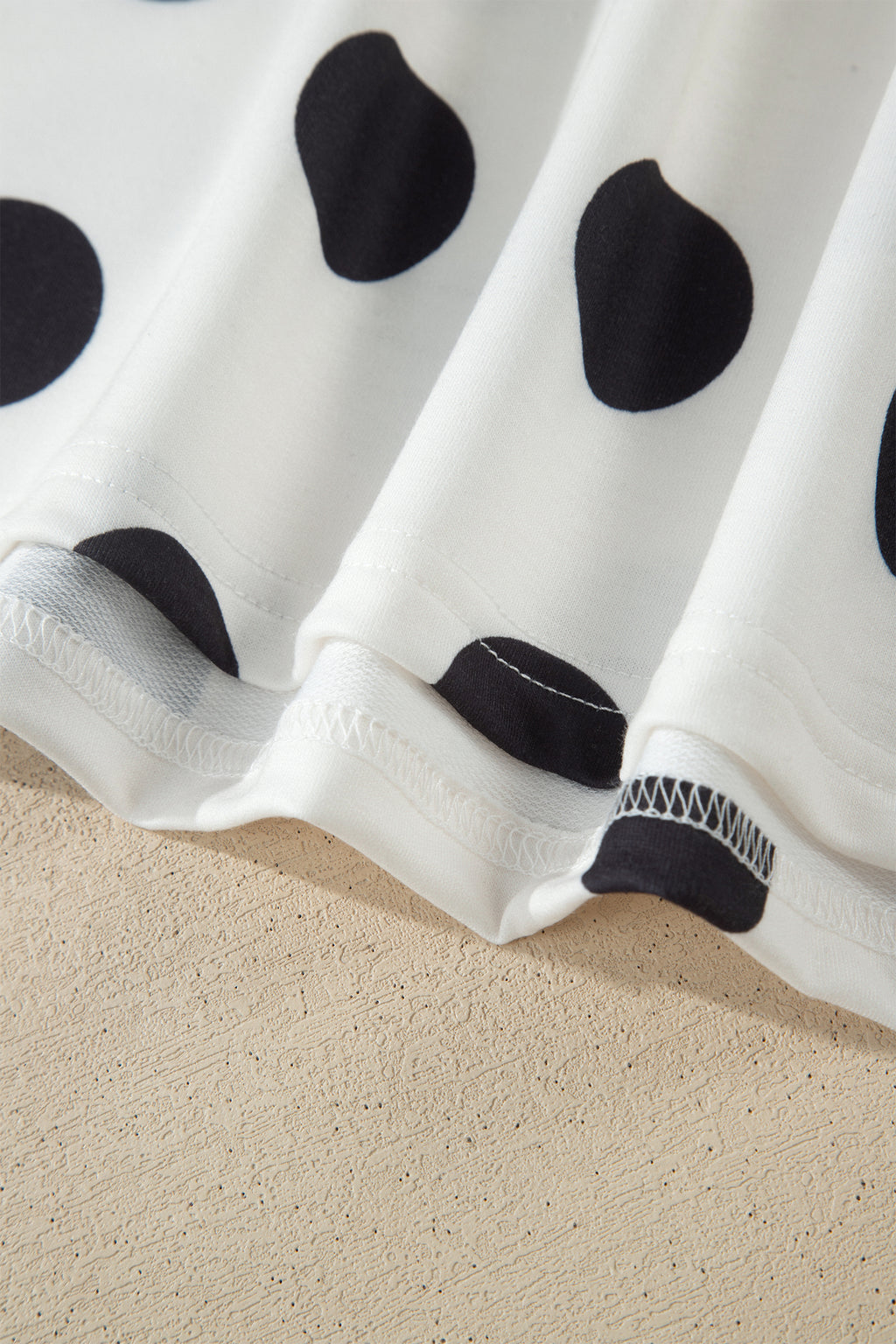 White Polka Dot Tee & Skort Set