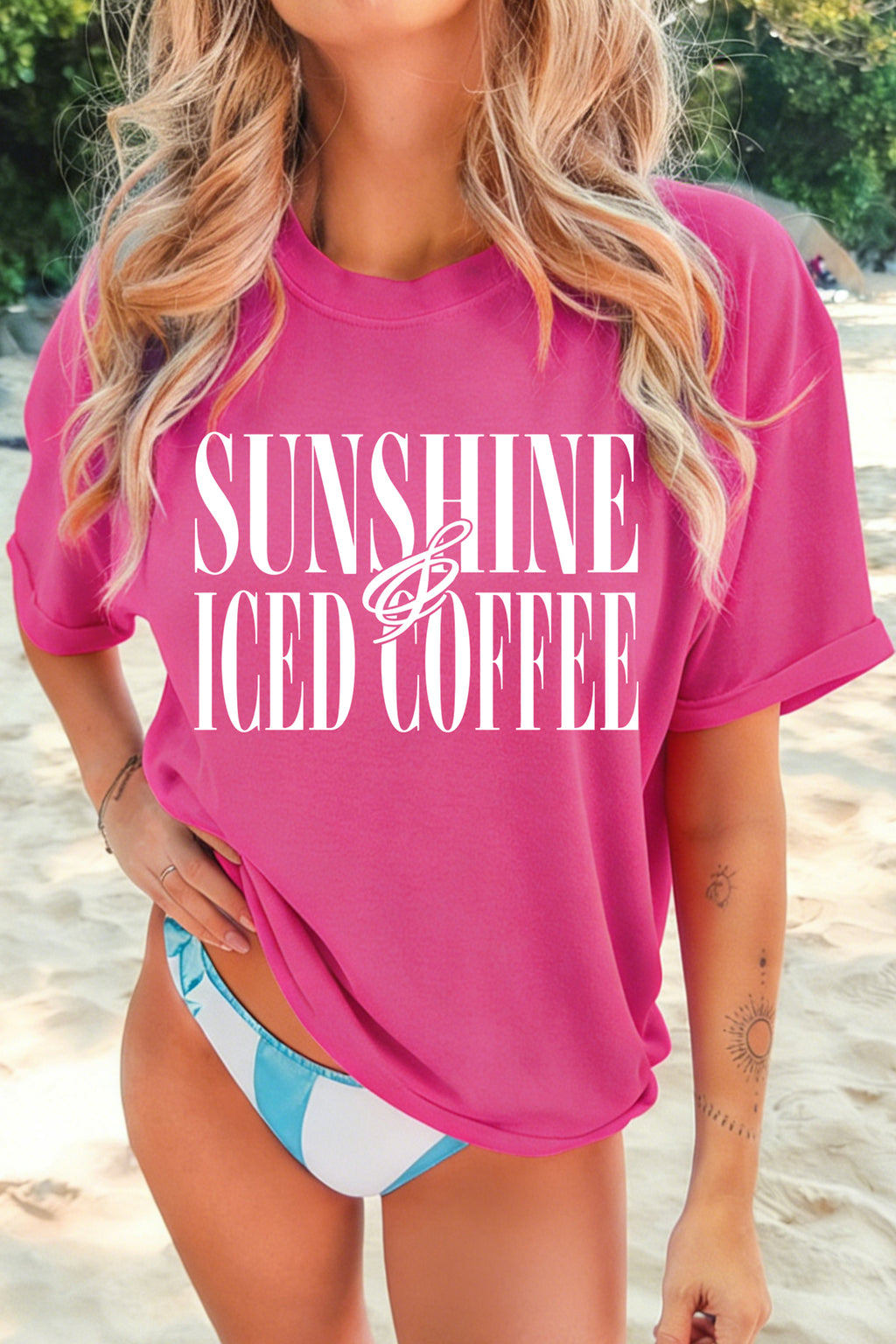 The Sunshine & Iced Coffee Cotton Tee