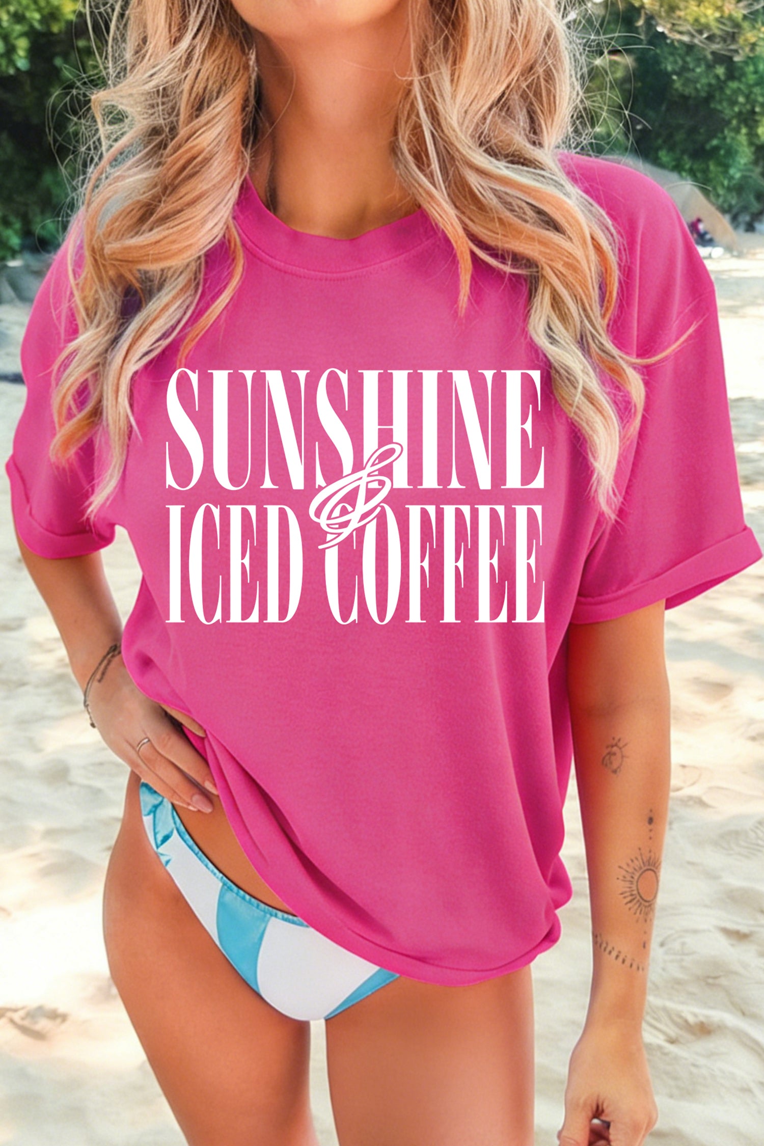The Sunshine & Iced Coffee Cotton Tee