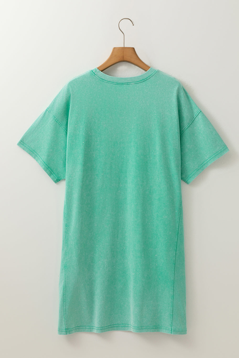 The Meadow Patchwork Mineral‑Wash Mini Dress