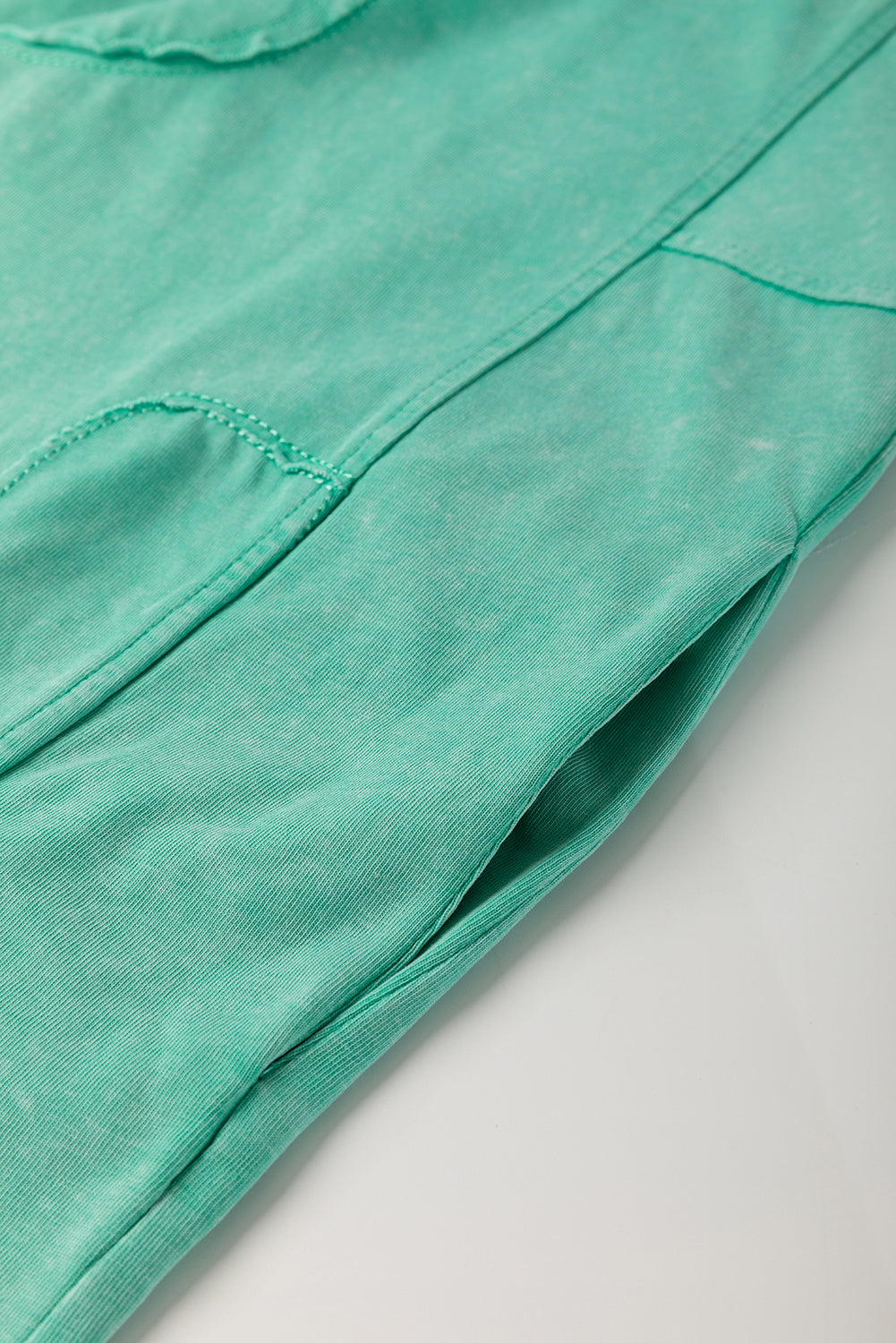 The Meadow Patchwork Mineral‑Wash Mini Dress