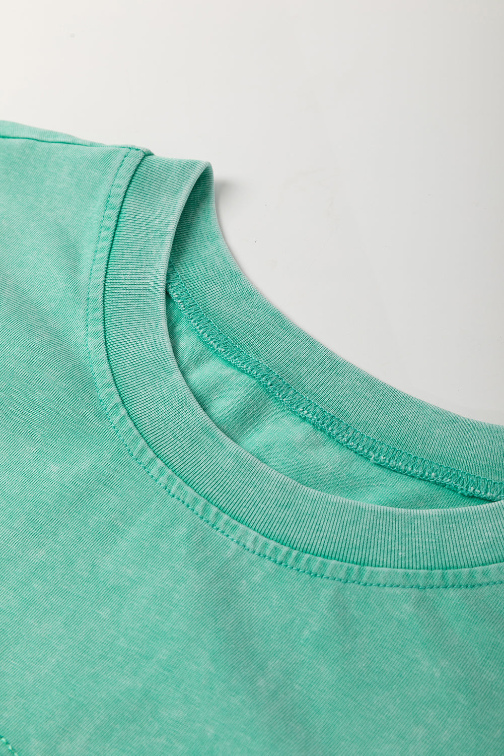 The Meadow Patchwork Mineral‑Wash Mini Dress