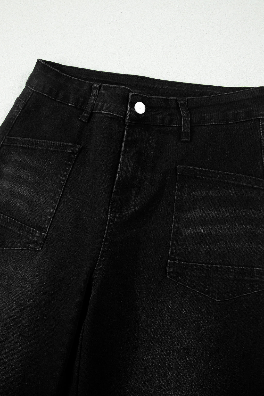 The Charcoal Fray Crop Straight Jean
