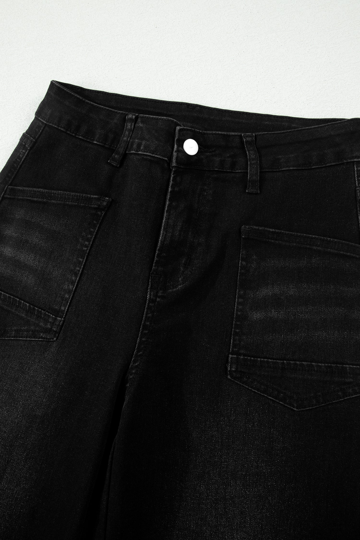 The Charcoal Fray Crop Straight Jean