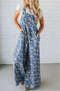 The Vintage Rose Pleated Denim Overalls